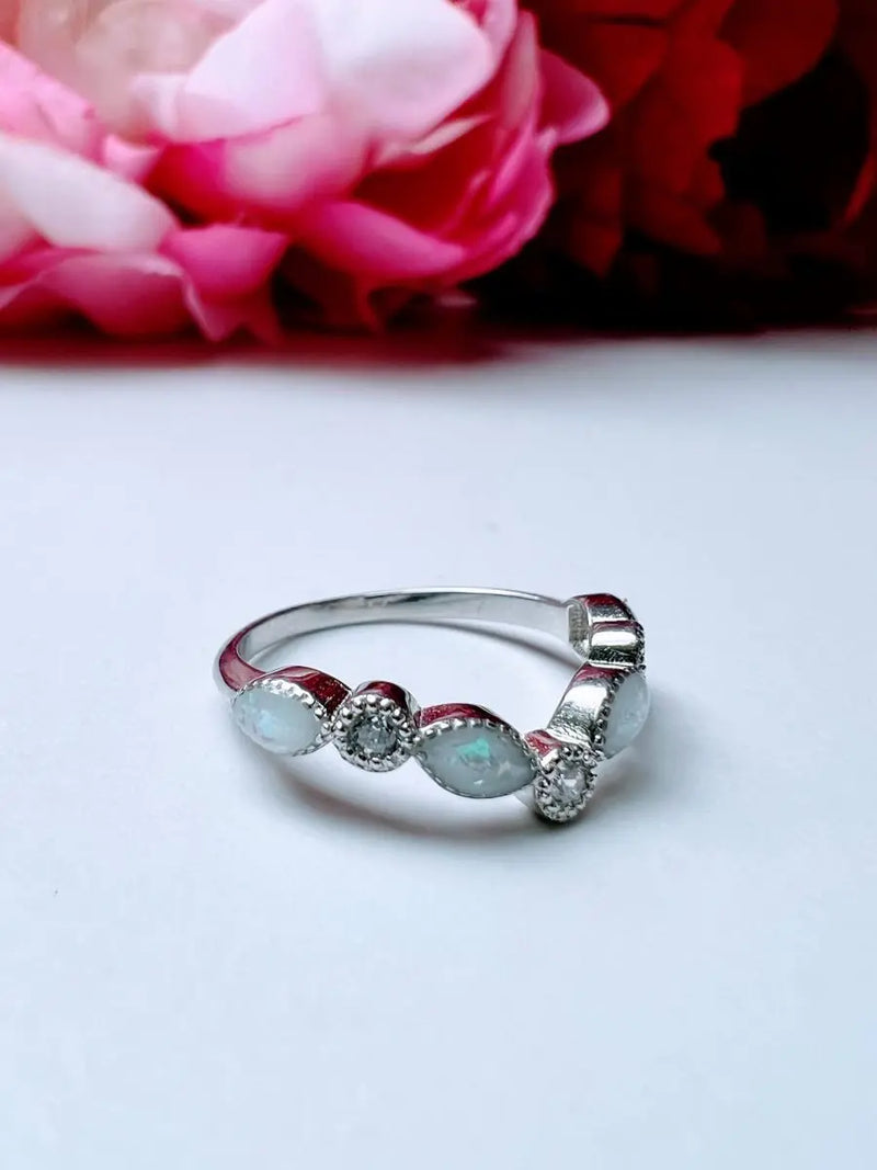 Curved Half Eternity Breastmilk Band