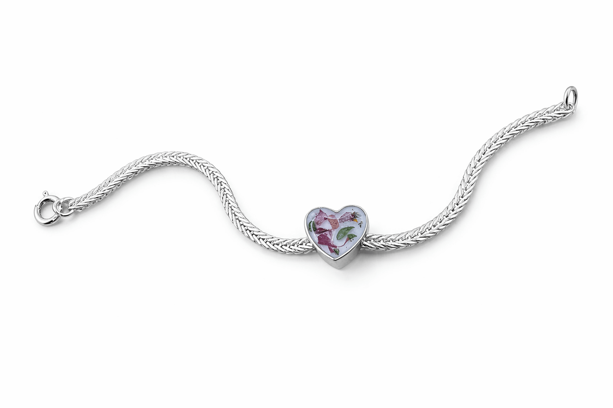 Heart Shaped Breastmilk Bead