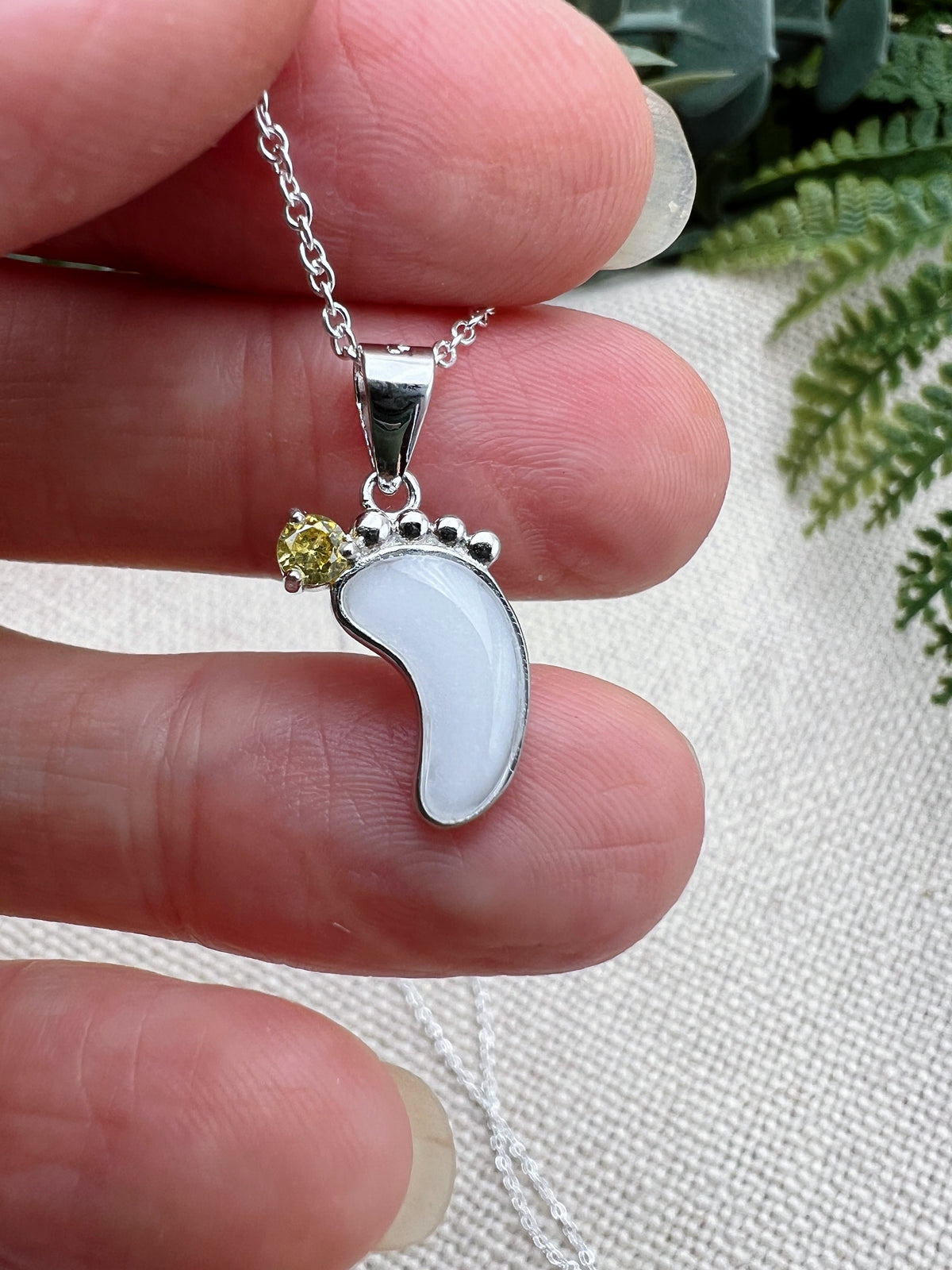 Breastmilk Baby Foot Pendant