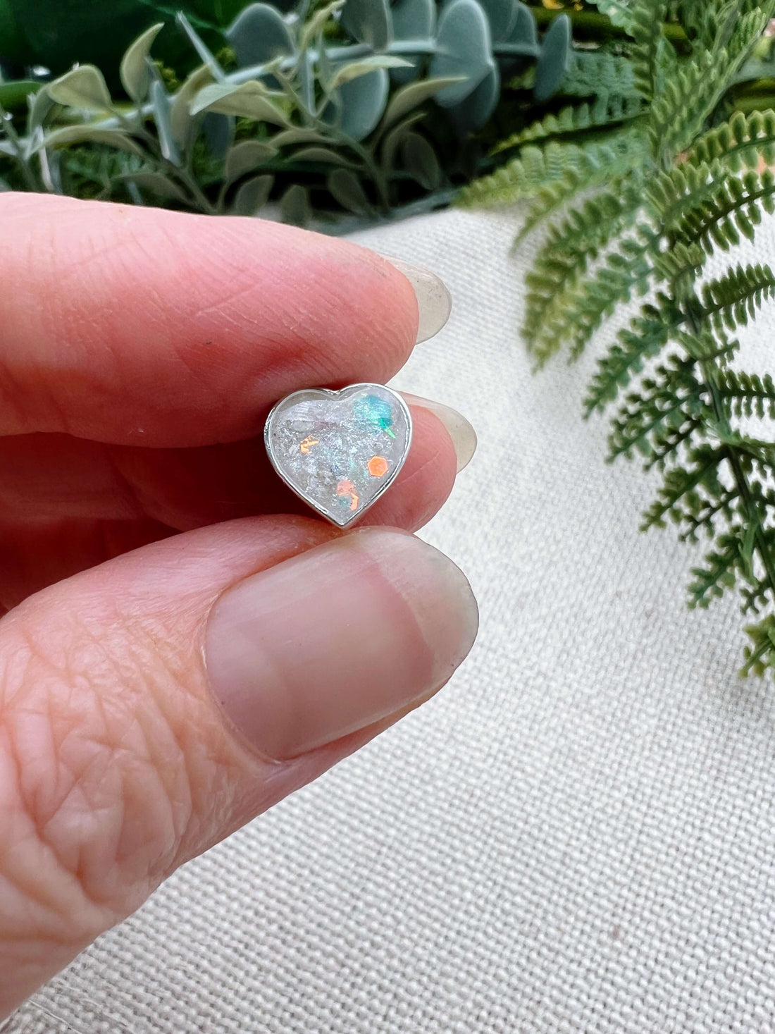 Heart Shaped Breastmilk Bead