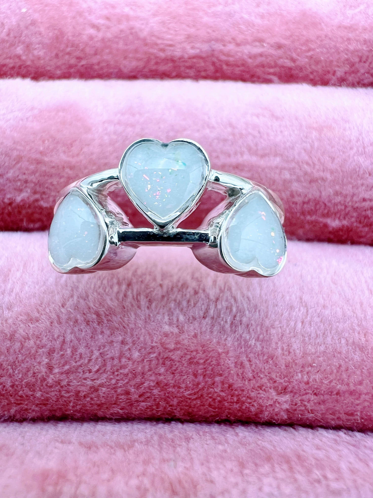 Three hearts Breastmilk Ring