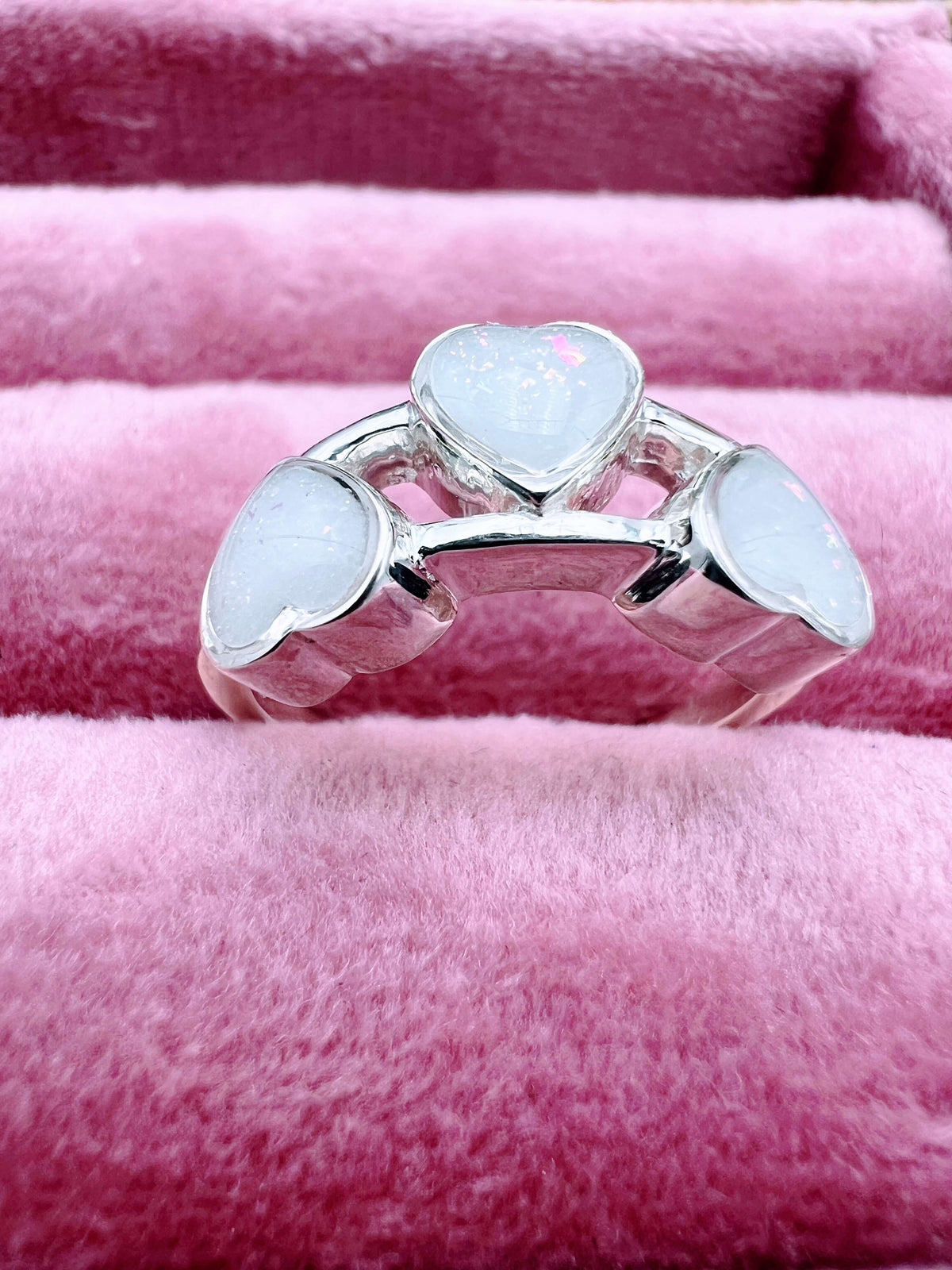 Three hearts Breastmilk Ring