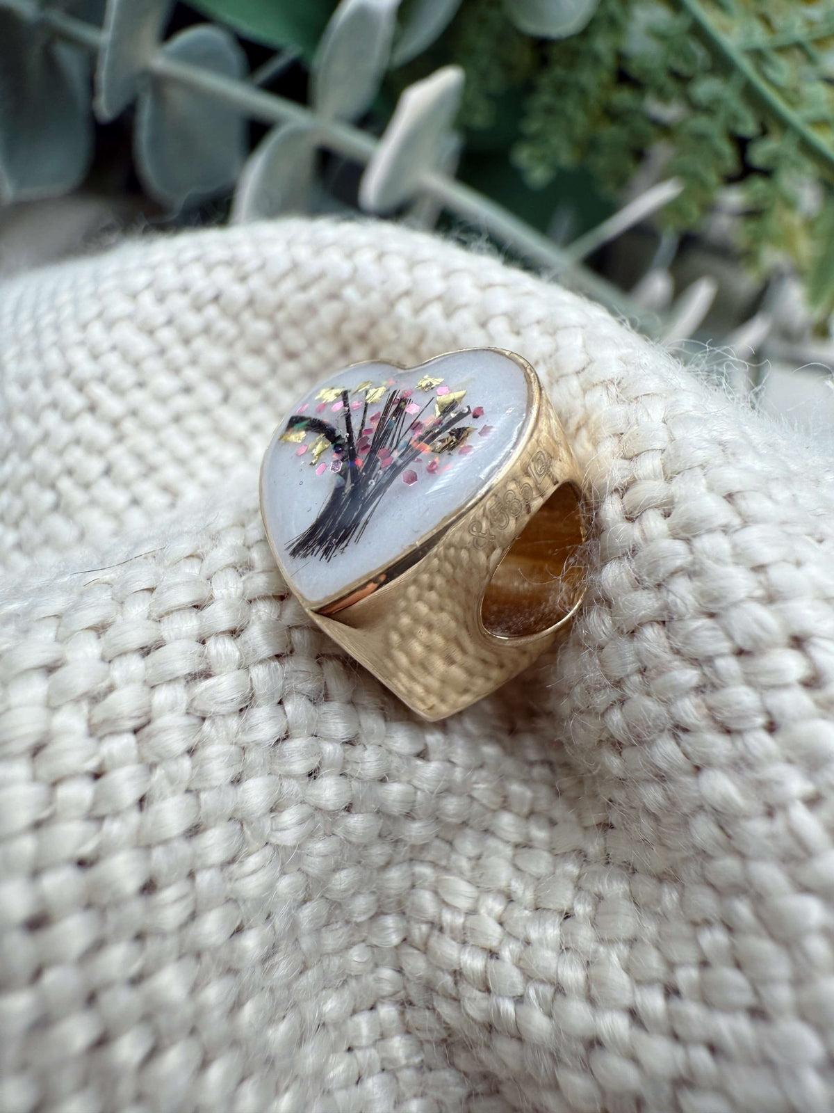 Heart Shaped Breastmilk Bead