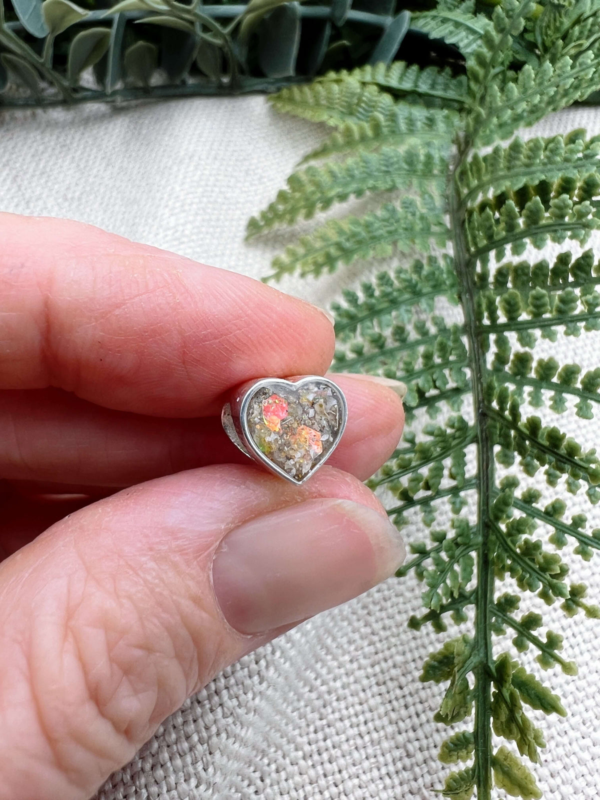 Heart Shaped Breastmilk Bead