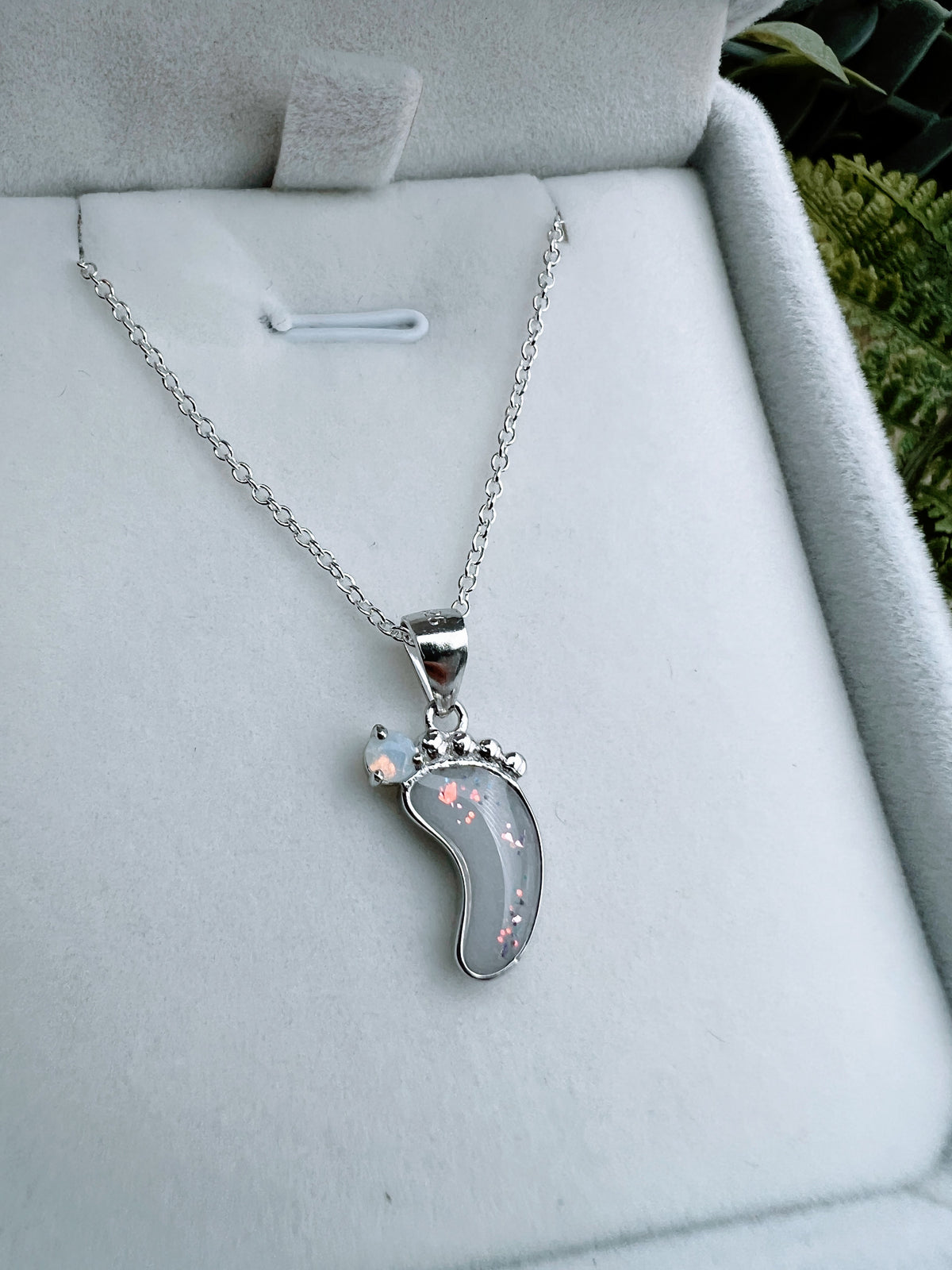 Breastmilk Baby Foot Pendant