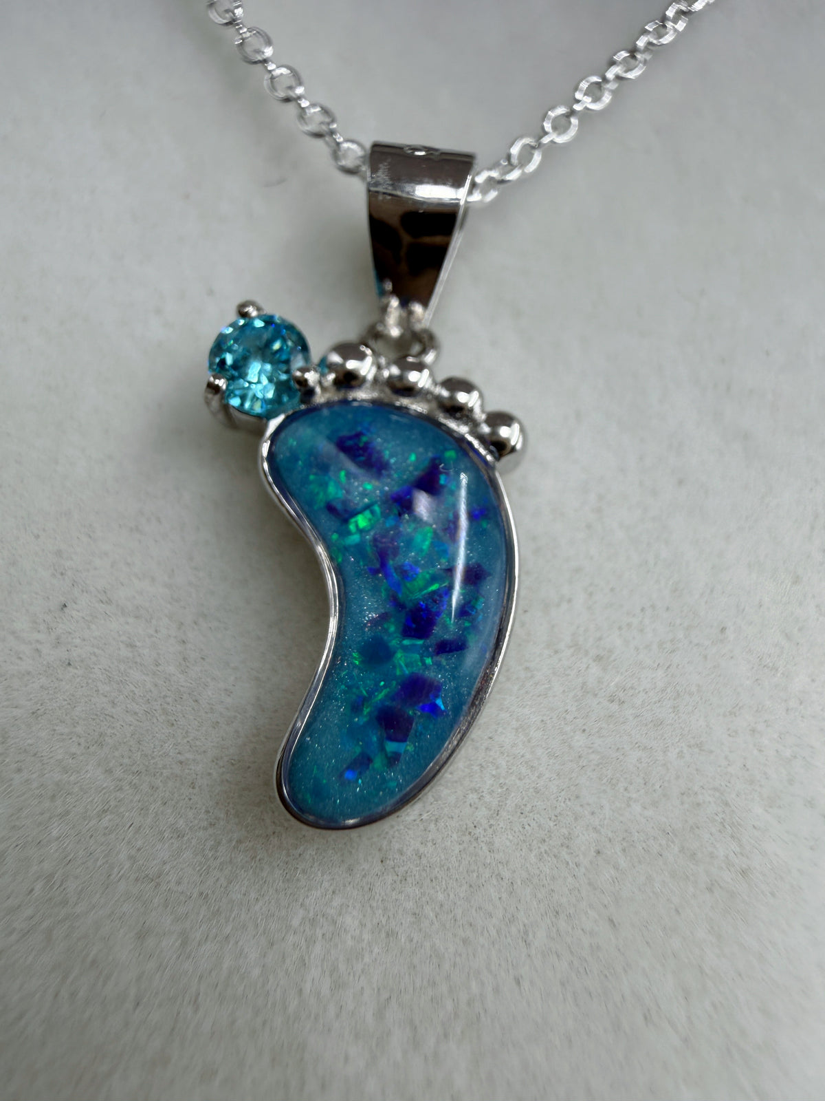 Breastmilk Baby Foot Pendant