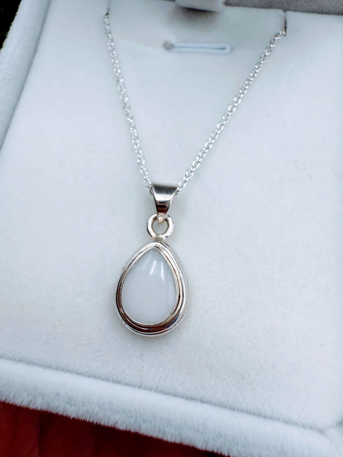 Silver Pear Pendant