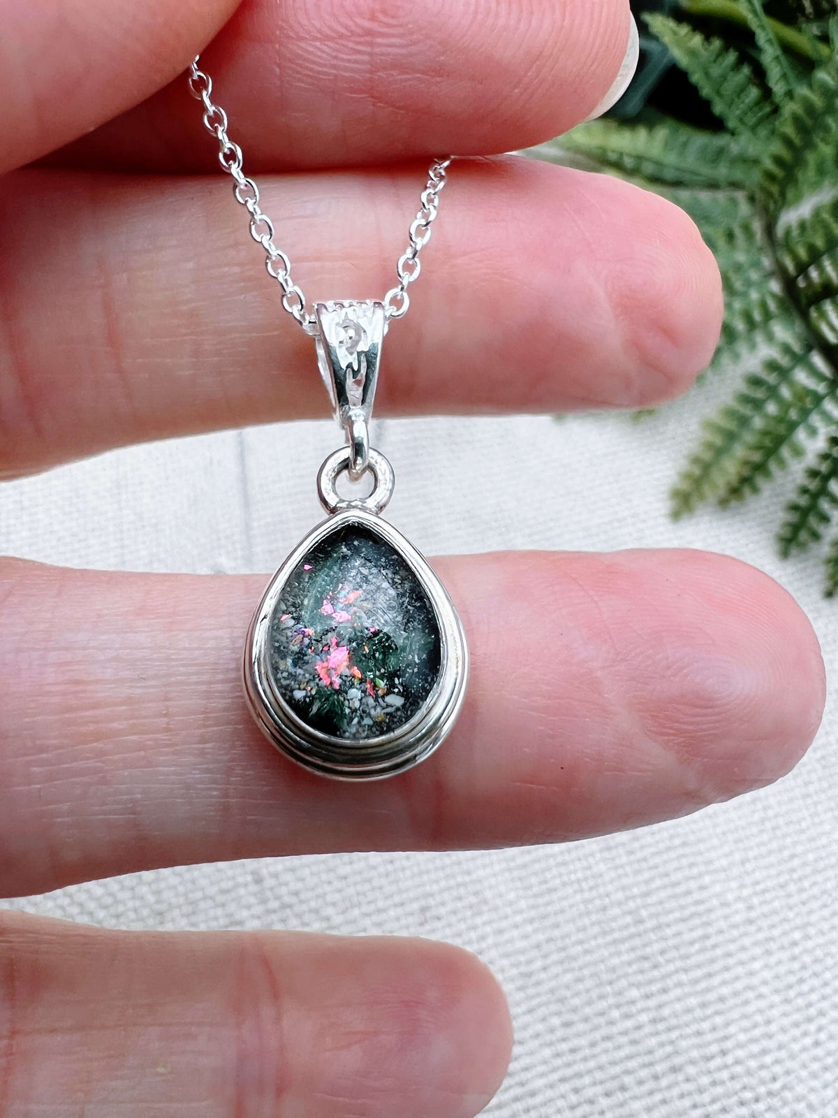 Silver Pear Pendant