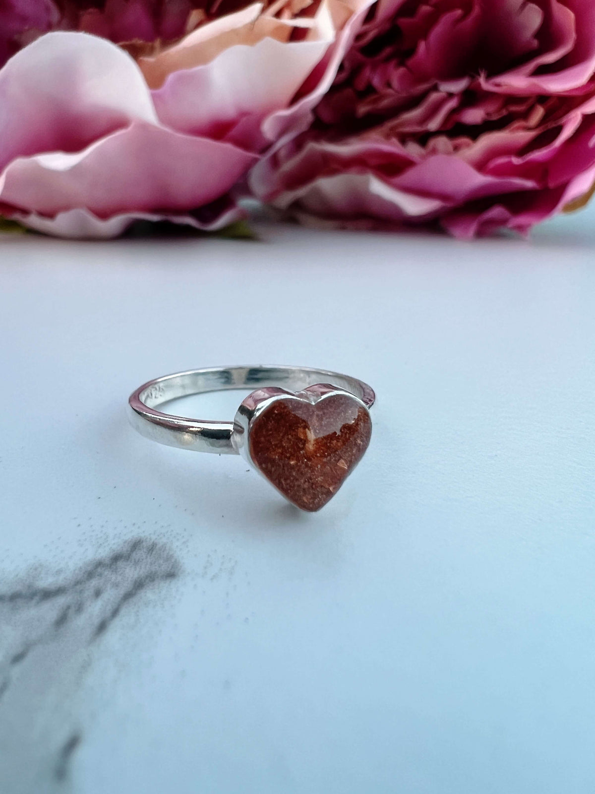 'Harper' Breastmilk Heart Ring