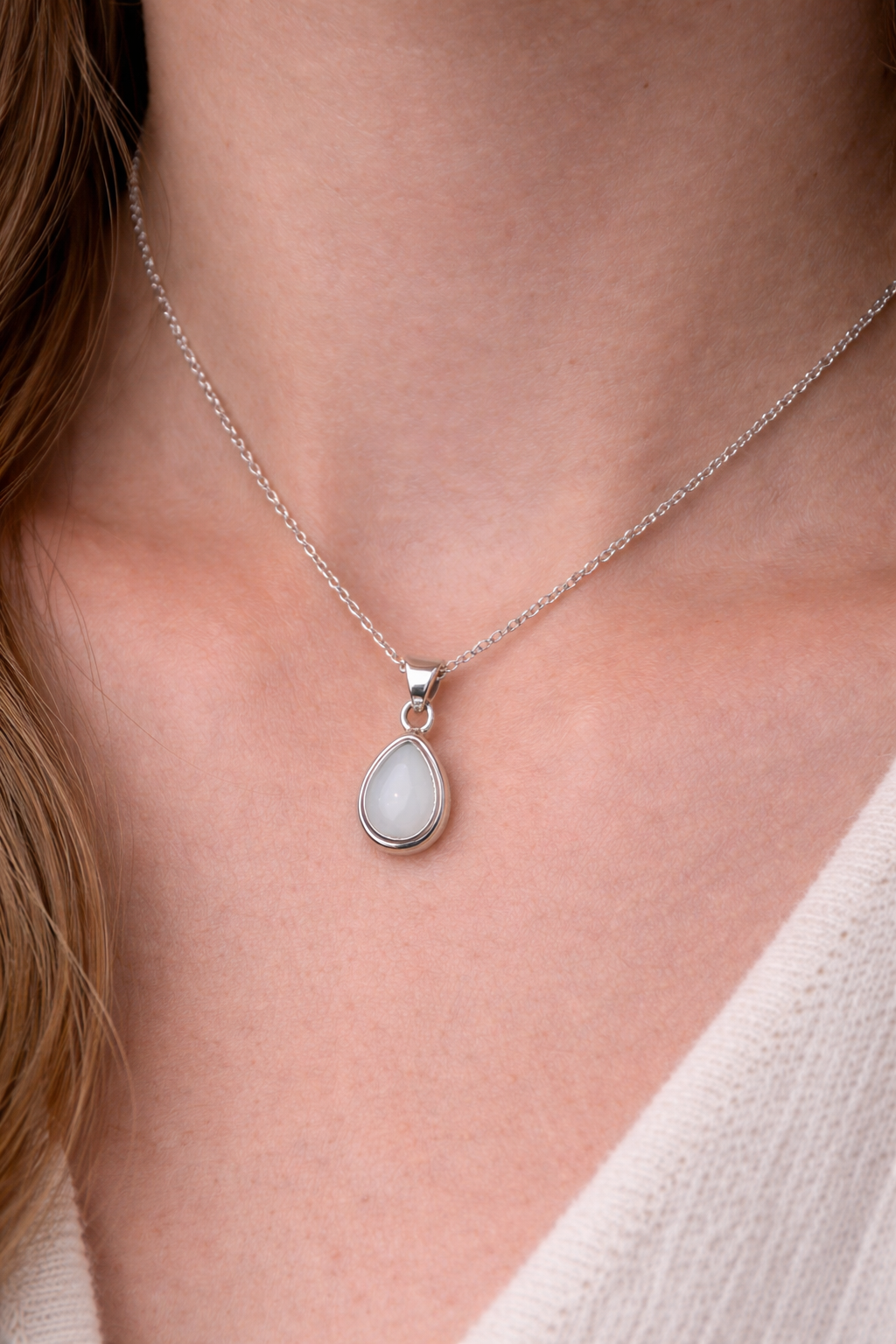 Silver Pear Pendant