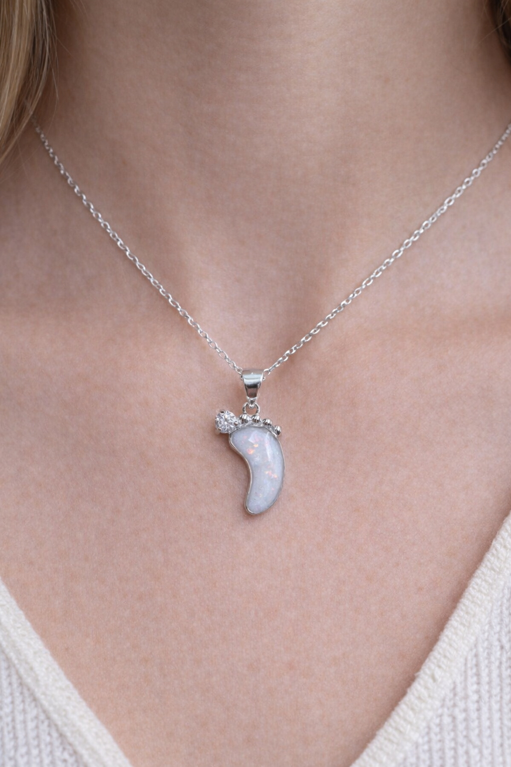 Breastmilk Baby Foot Pendant